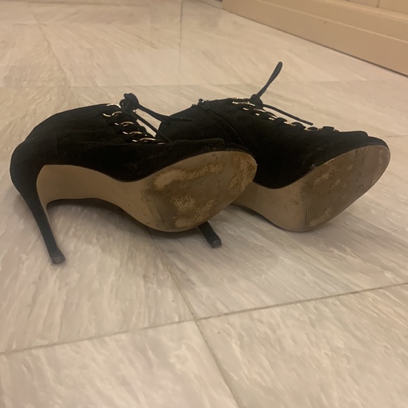 The Blonde Salad Peep Toe Booties in Black suede - Picture 6 of 6